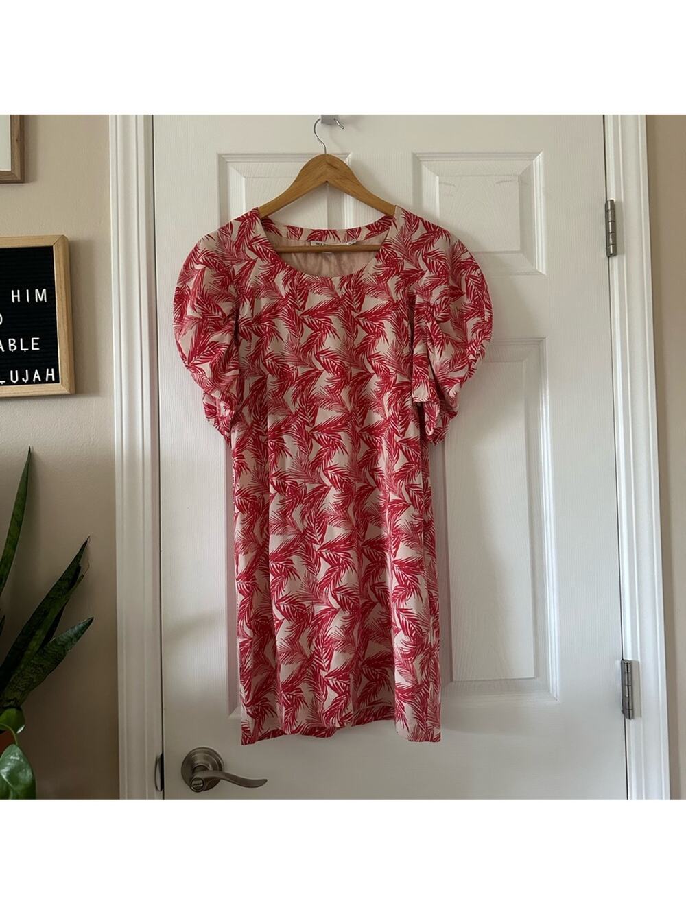 See By Chloe Pink Palm Leaves Dress